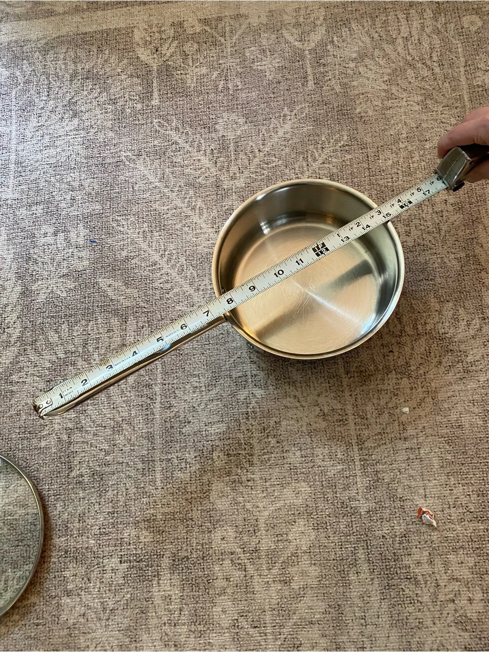Emeril Copper Core 2Qt Sauce Pan Pot Stainless Steel W/Glass Lid
